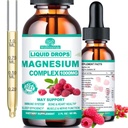 Detox cortisol para mulheres e homens w. Super calma 16-em-1 Magnésio, Theanina, Ashwagandha, St Johns Wort, Limão Balm, Cortisol bem-estar gotas líquidas para cortisol equilibrado, Harmone equilibrado e relaxação