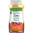 Gummies de zinco da recompensa da natureza, gomas de apoio imune, Suporta a pele & saúde antioxidante, Berry misto, 30mg, 120 contagem
