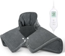NOWWISH Heating Pad for Neck and Shoulders Pain Alief, 2lb Heighted Electric Neck Heating Pad com 10 níveis de calor e Auto Shut Off, Grande Embrulho Aquecimento, Presentes de Aniversário para Mulheres Homens, 17 "x23", cinza