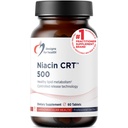 Designs para a saúde Niacin 500mg - Niacin CRT Vitamina B3 (ácido nicotínico), comprimidos de liberação lenta controlada para ajudar a minimizar o fluxo - Não-GMO, Suplemento sem glúten (60 comprimidos)