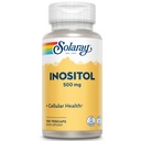 SOLARAY Inositol 500 mg Cápsulas Pode Ajuda Suporte Cérebro saudável, Cardiovascular, Função do Sistema Nervoso e Humor .
