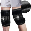 2 Pacote de gelo para alívio da dor do joelho, Reusable Gel Ice Wrap para lesões, Inchaço, Cirurgia de substituição do joelho, Terapia com compressão fria para artrite, Meniscus Tear e ACL, Preto