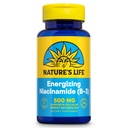 Vida da natureza Energizante Niacinamida 500mg - Sem Flush Vitamina B 3 Niacin Suplemento - Função Nerve, Metabolismo e Suporte Energético Saudável - 60-Dia de Garantia, Lab Verificado, 100 Servings, 100 Tablets