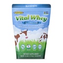 Pó de proteína de Whey de grama-alimentado para Vitalidade Imune, sabor natural 2.5lbs (56 Servings), 15g de proteína por serviço, Whey vital, Holistic limpo, Bem-estar Nutrição