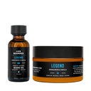 Live Beard Oil and Butter Grooming Kit - Made in the USA - All-Natural Ingredients with Shea, Argan, Jojoba - Apoio ao Crescimento