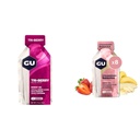 GU Energy Original Sports Nutrition Gel Tri-Berry e Strawberry Banana Flavor 8-Count Bundles