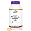 Complexo Omega triplo do século 21 3 6 9 Softgels entéricos revestidos, garrafa de contagem 180 (22875)