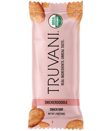 Truvani planta baseado snack bars , Snickerdoodle 1 Pacote , 5g de proteína , USDA orgânico e Vegan , , O único bar , leite, soja, e glúten grátis ,