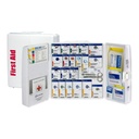 Primeiros socorros apenas 1000-FAE-0103 SmartCompliance 50-Pessoal OSHA Kit de primeiros socorros compatíveis para negócios, Gabinete de primeiros socorros de plástico grande com medicamentos, 245 peças
