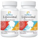 Glutationa lipossómica Softgels, Absorção melhorada - Entrega lipossómica, forma ativa L-Glutationa, celular, função imunitária e detox do fígado, rico em fórmula antioxidante, sem glúten, 120 softgels