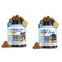 Vitaminas do cão e alergia cão alívio mastiga