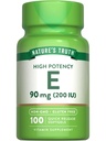 Vitamina E Softgels da verdade da natureza 200 UI 100 Softgels