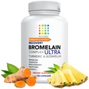 Bruizex Ultra Bromelain e Quercetin Bruising Alief Supplement, 120 Cápsulas (Skin, Trauma Recovery and Swelling Surgery Supplements)