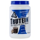 Nutrição corporal Trutein Alta proteína em pó: 45% Whey, 45% Casein, 10% Ovo Branco, Gluten-Free, Baixo sódio, grama Feed Whey Protein Powder, Gym Supplement & Breakfast Shake, Chocolate Manteiga de amendoim, 2lb