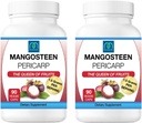 Gelo Mangosteen Pericarp Cápsulas 2PK, 1,5 Grams por serviço, 90 Cápsulas Veggie por frasco, Xanthone Rich