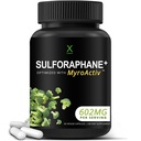 HUMANX Sulforaphane+ 602mg - EUA Teste de terceiros - Sulforaphane com extrato de sementes de brócolis & Moringa - Suporta Produção de antioxidantes, desintoxicação e saúde celular - Suplemento de brócolis