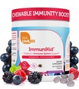 Zahler Kids Imune Supplement support com Elderberry, Zinco e Vitamina C D3 A - Tablets mastigáveis com sabor de uva - Kosher para crianças Idades 4 e Up, 60 Contagem