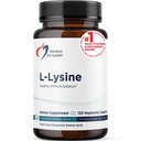 Designs para a saúde L-Lysine HCL Pills 1500mg - Amino Acid Lysine Hidrocloreto Suplemento nutricional para adultos - Imune + Apoio à saúde óssea - Vegan + Não-GMO (120 Cápsulas)