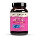 Dr. Mercola Krill Oil for Women - 2 mg Astaxantina - MSC Certified Sustainable - Suporta Cérebro, Pele e Sistemas Imune - com Omega-3s - Não-GMO, Gluten-Free & Soy-Free - 90 Cápsulas (30 Servings)