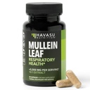 Mullein Leaf Cápsulas para Saúde Respiratória - 5000mg Extrato 10:1 para Apoio Pulmão e Função Imune - 30 Contagem - Vegan, Cápsulas Não-GMO - Suplemento de ervas para Bem-Estar Diário - 1 Mês de Fornecimento
