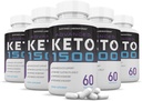 (5 Pack) Keto avançado 1500 Keto Pills 1275MG Nova e melhorada fórmula contém maçã Cider Vinagre Extra virgem azeite em pó Folha de chá verde 300 Cápsulas