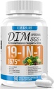 Suplemento DIM Balanço Estrogênio para Mulheres e Homens, 1675 mg Suplemento Estrogênio Suporte Hormonal Acne, Suporte Menopausa, Suporte Antioxidante,DIM SGS 90 Cápsulas Veggie,44 Fornecimento Dia-031