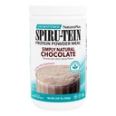 Naturezas mais simplesmente naturais SPIRU-TEIN Shake - Chocolate sem adoçante - 0,82 lb Proteína em pó- Reposição de Refeição - Energia Natural - Suporta Estilo de Vida Diabético - Vegetariano, 16 Servings