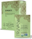 Truvani Vegan proteína de ervilha em pó , Matcha , 20g Orgânica planta baseada proteína , única servindo pacotes de viagem , 10 Servings , Keto , Gluten & Dairy livre , baixo carboidrato ,