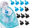 Silicone Saltwater Pods Refils Acessórios Compatíveis com Navage Nasal Care Sistema de Irrigação Nasal - Salvar cápsulas de água salgada para operação fácil (6 Preto + 6 Azul), nomal