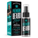 Wild Willies Premium Beard Oil & Conditioner Ingredientes naturais e orgânicos promovem o crescimento rápido da barba, remove coceira & dandruff - tratamento profundo do amaciador restaura umidade - 2 Oz, cheiro fresco de hortelã