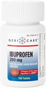 GeriCare Ibuprofen 200mg Reliever Dor e Redutor de Febre – Comprimidos para Dor de cabeça, resfriados, toothaches e dor articular 100 Contagem (Pacote de 1)