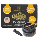 Cura com Puro Himalayan Shilajit para homens e mulheres – 94,5% Resin Ácido Fulvico, 500 mg 60 Servings – EUA Lab-Testes de Adaptogen Orgânico para Energia, Vitalidade e Equilíbrio Hormonal