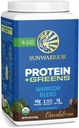 Proteínas Orgânicas Verdes Superalimento em pó de pó de proteína orgânica baseada em plantas Vegan Chocolate saboreado com BCAA Aminoácidos e mistura de superalimentos não-GMO Soja Dairy & Gluten Free (chocolate, 30 Servings)