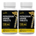 Comprimidos de Iodeto de Potássio (Pacote de 2) 130mg - 120 comprimidos EXP 10/2032 - YODO Naciente - KI Pills - Yoduro de Potasio