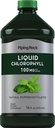 Clorophyll líquido da rocha da tubulação 100mg 16 onças sabor de hortelã para mulheres e homens Vegan, não-GMO, e Gluten Free Formula