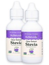 NuNaturals Clear Extract NuStevia, Adoçante à base de plantas, 2 onças, 2 embalagens, plástico