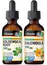 BIO KRAUTER Goldenseal Tintura 2 Fl. Oz. & Calendula Tintura 2 Fl. Oz.