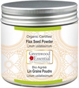 Greenwood Essential Puro Flax Seed Powder (Linum usitatissimum) Organic Certified 100gm (3,5 oz)