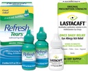 Pacote de Lágrimas de Refrescos Gotas Lubrificantes de Olho, 2 Contagem (Pacote de 1) + Lastacaft Uma vez Dia de Alergia dos Olhos Coceira Relevo Gotas, 60 Dia Abastecimento, 0,17 Fl Oz (Pacote de 1)