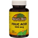 Mistura de Ácido Fólico da Natureza 1000 mcg - 1000 Comprimidos Pacote de 3
