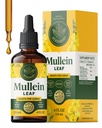 HERBAMAMA Mullein Drops para pulmões - Vegan Lung Cleanse com extrato de folha de Mullein, Echinacea Tintura & Alcaçuz - Não-GMO, Álcool & Açúcar-livre Suplemento de suporte respiratório - 56-dia de fornecimento