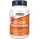 Now Foods Supplements, C-1000 & Zinc Immune, Sazonal Support Formula*, Antioxidante Protection*, 90 Veg Cápsulas
