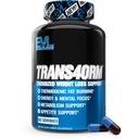Suporte de queimador de gordura termogênico EVL - perda de peso de ação rápida de energia e suporte de apetite - Trans4orm Green Tea Supplement para homens e mulheres - 60 Servings