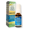 Caminho natural Asas de prata Coloidal Silver 150ppm (750mcg) w/Olive Leaf - Suplemento de suporte imunológico - Spray de 1 oz