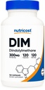 Nutricost DIM (Diindolilmetano) Plus BioPerine 300mg, 120 Cápsulas Vegetarianas - Até 4 Mês de Abastecimento, Suplemento de força máxima DIM
