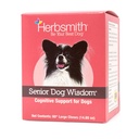 Herbsmith Senior Dog Wisdom – Dog Dementia Supplement – DHA para a saúde do cérebro do cão sênior - Senior Supplement para cães- 60ct Grande Mastigação