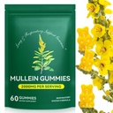 Mullein Gummies for Lung Detox, 2000mg Mullein Leaf Extract for Respiratory & Digestive & Imune Support, Suplemento Orgânico Mullein Herb para alívio de muco para respiratório, Immune, Vegan 60 Gummies