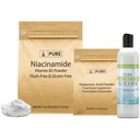 Pure Original Ingredientes Ácido Hialurônico, Niacinamida, e Glicerina Bundle, Vários Tamanhos, Odorless, incolor