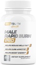 Masculino Rapid Burn PRO Novo queimador de gordura para homens Perda de peso comprimidos     , Apetite Supressor, Bloqueador de carboidratos, Impulsionador de energia , 6 ultra dose poderosos ingredientes , seguro 3rd partido testado - 60 cápsulas