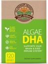 Algas DHA 120 Softgels x 1 Box - Vegan Omega-3 Suplemento, Puro Carrageenã Baseado em Planta, DHA e Óleo de Algas (120 contagem)